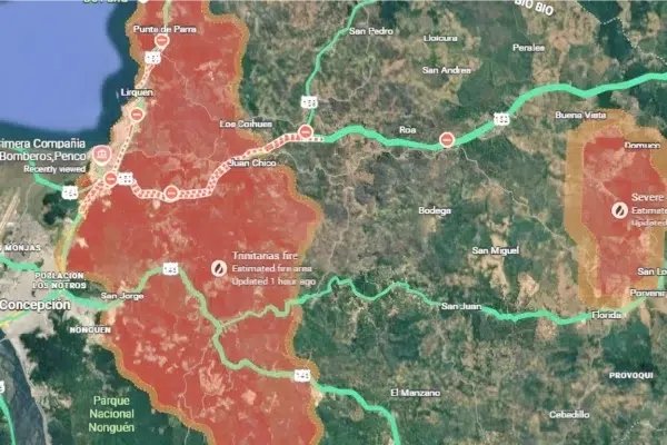 Actualización de medidas tributarias por incendios en Biobío y Ñuble